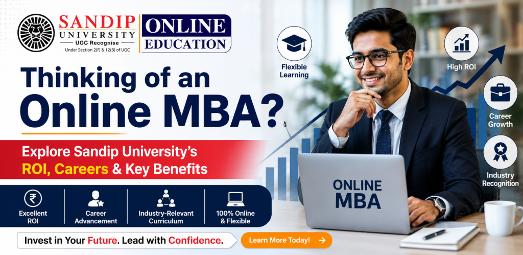 Sandip University Online MBA in Marketing Benefits Career Scope ROI 2026